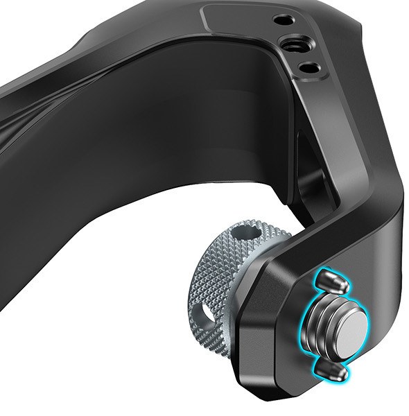 ARRI top handle with a tilting monitor mount