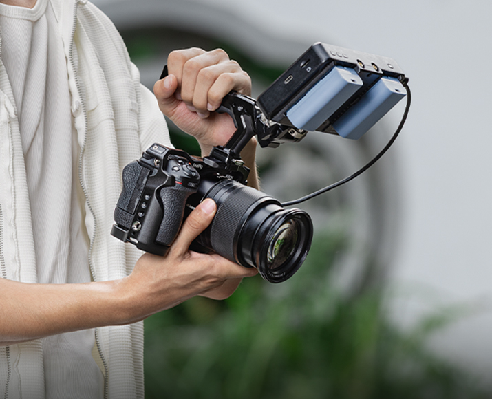 Nikon Z5IIc cage with a HawkLock NATO rail – 4