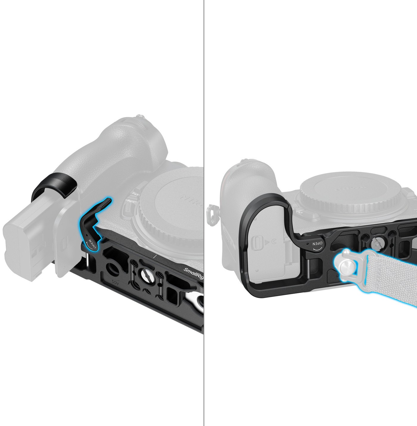 Bottom mount plate for the Nikon Z5IIc