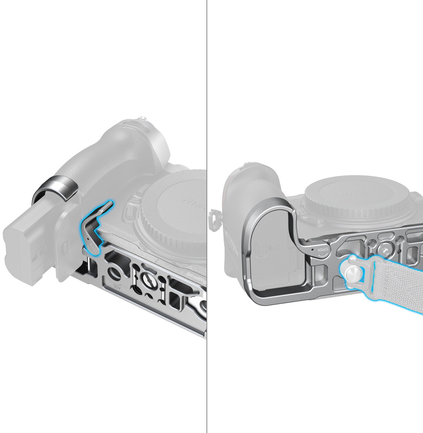 Bottom mount plate for the Nikon Z5IIc