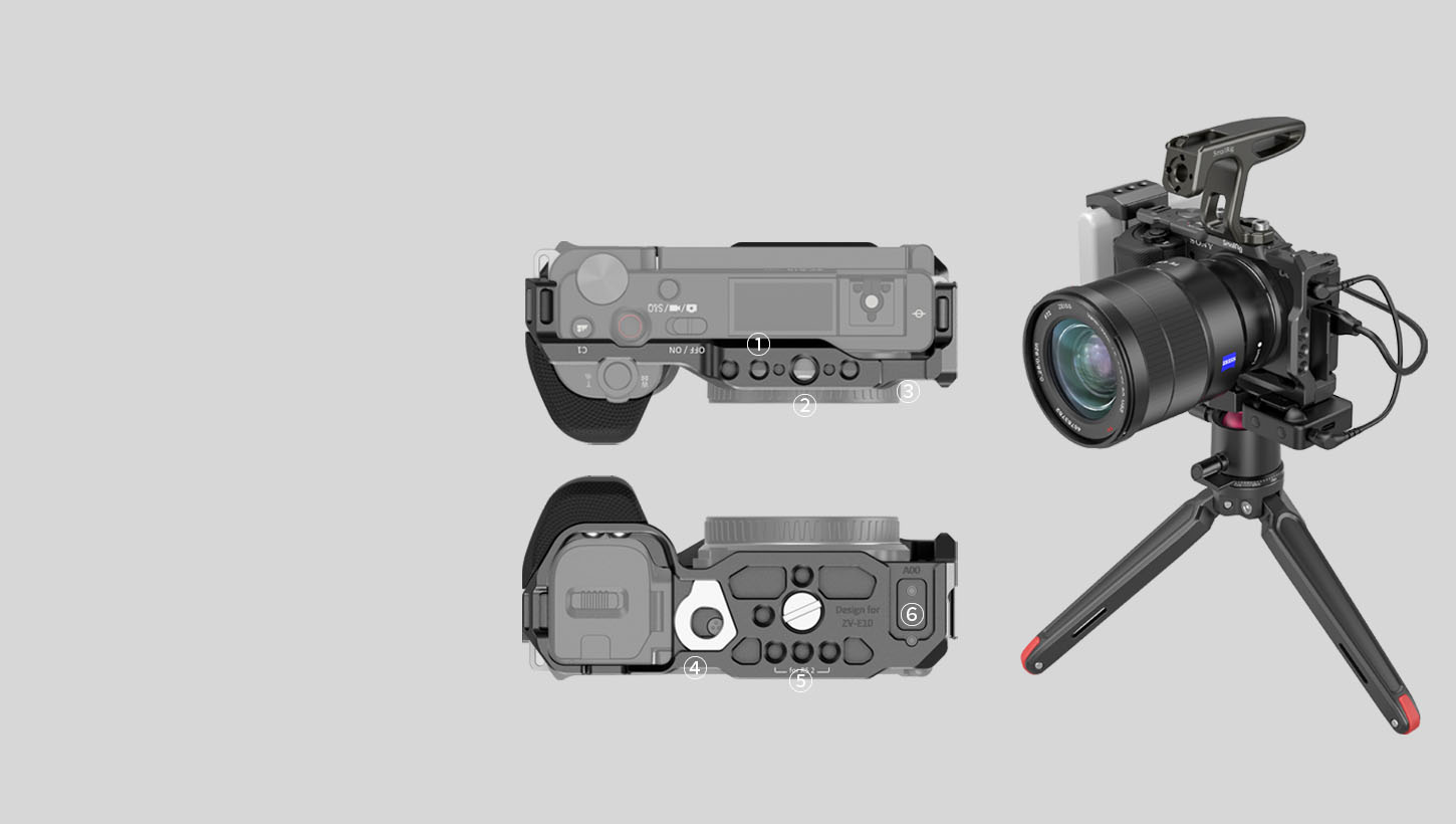 Multiple Mounts to Attach External Accessories