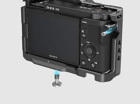 Double locking design secures the camera firmly