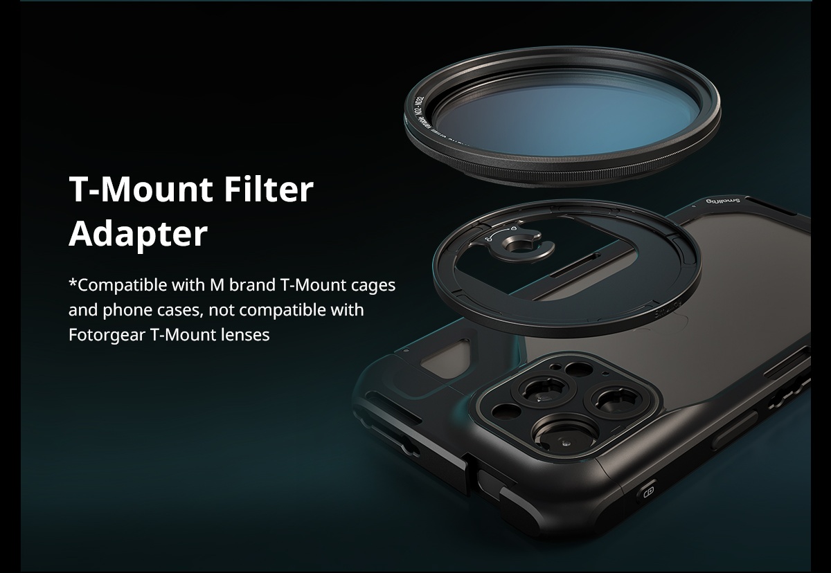 SmallRig 4727 Attachable CPL Filter with M-mount Filter Adapter 67mm