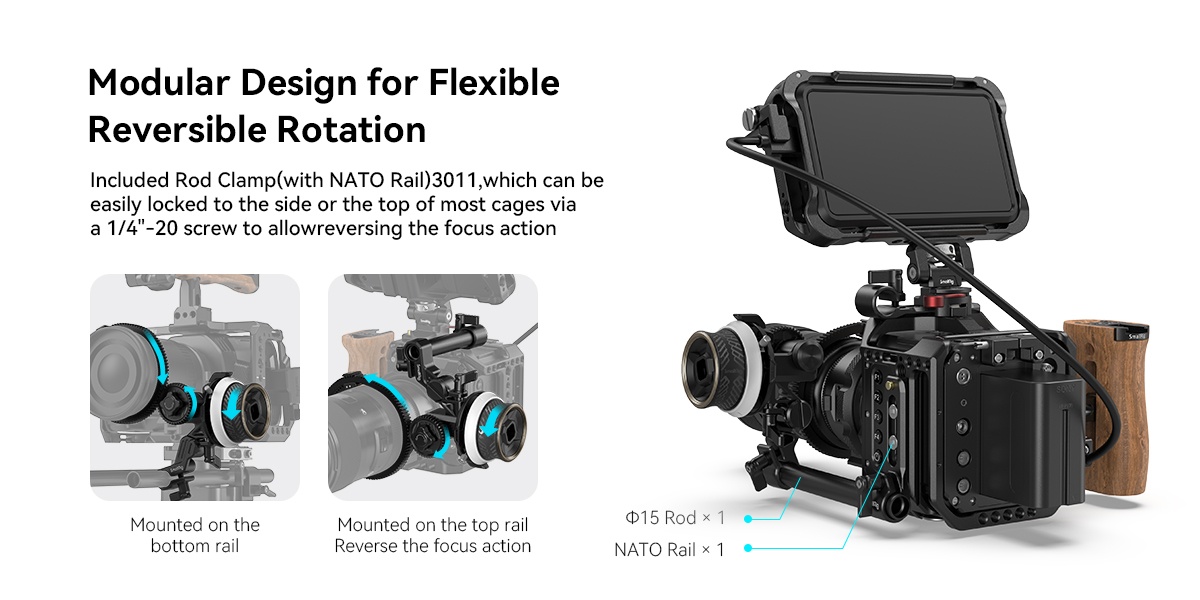 SmallRig mini Follow Focus F40 3010C