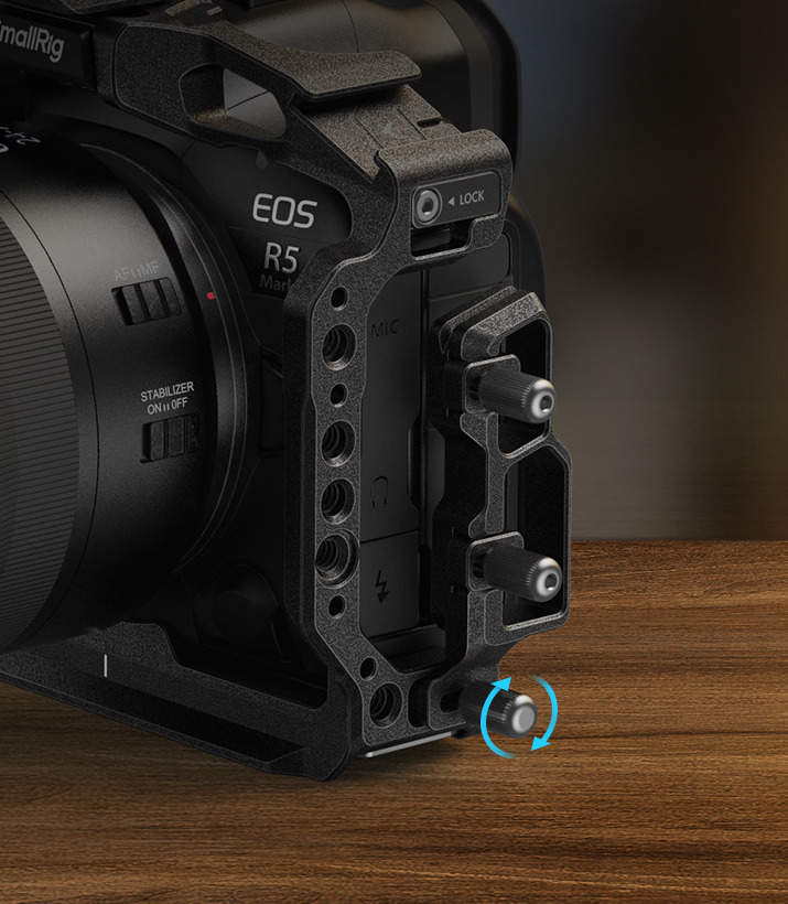 Thumbscrew-Tighten Cable Clamp