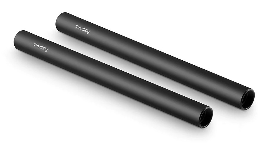 2pcs 15mm Black Aluminum Alloy Rod(M12-20cm) 8inch