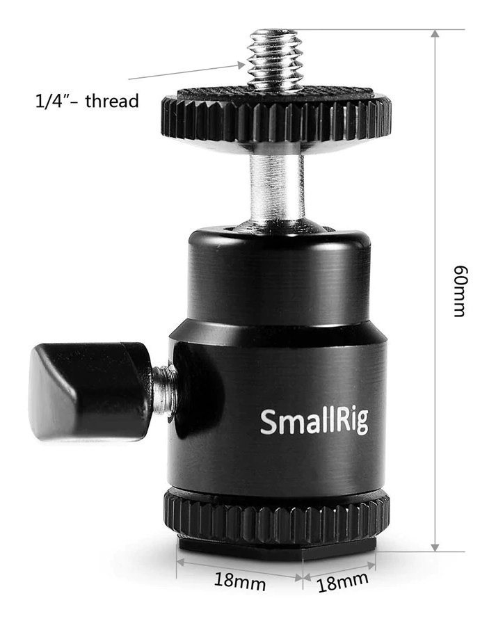 New 1/4″ Camera Hot shoe mount w/ additional 1/4″ screw