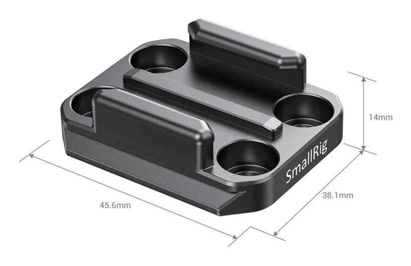 Buckle Adapter with Arca Quick Release Plate for GoPro Cameras