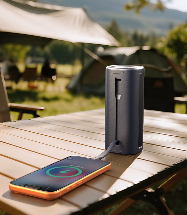 Doubles as a power bank for your outdoor needs