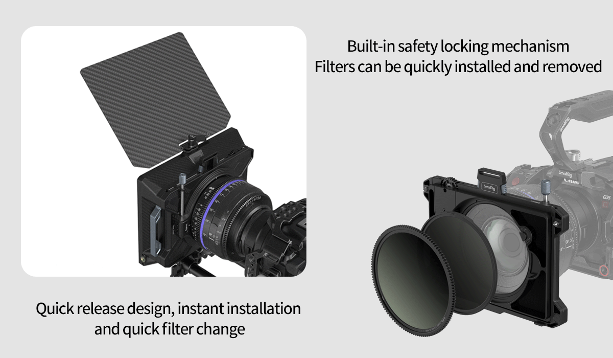 SmallRig Multifunctional Modular Matte Box 95mm VND Kit 3645