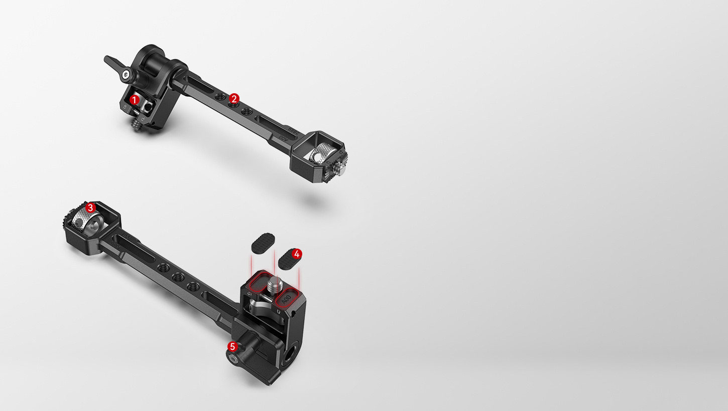 Adjustable Monitor Mount for Selected DJI & ZHIYUN & MOZA Handheld Gimbal Stabilizers