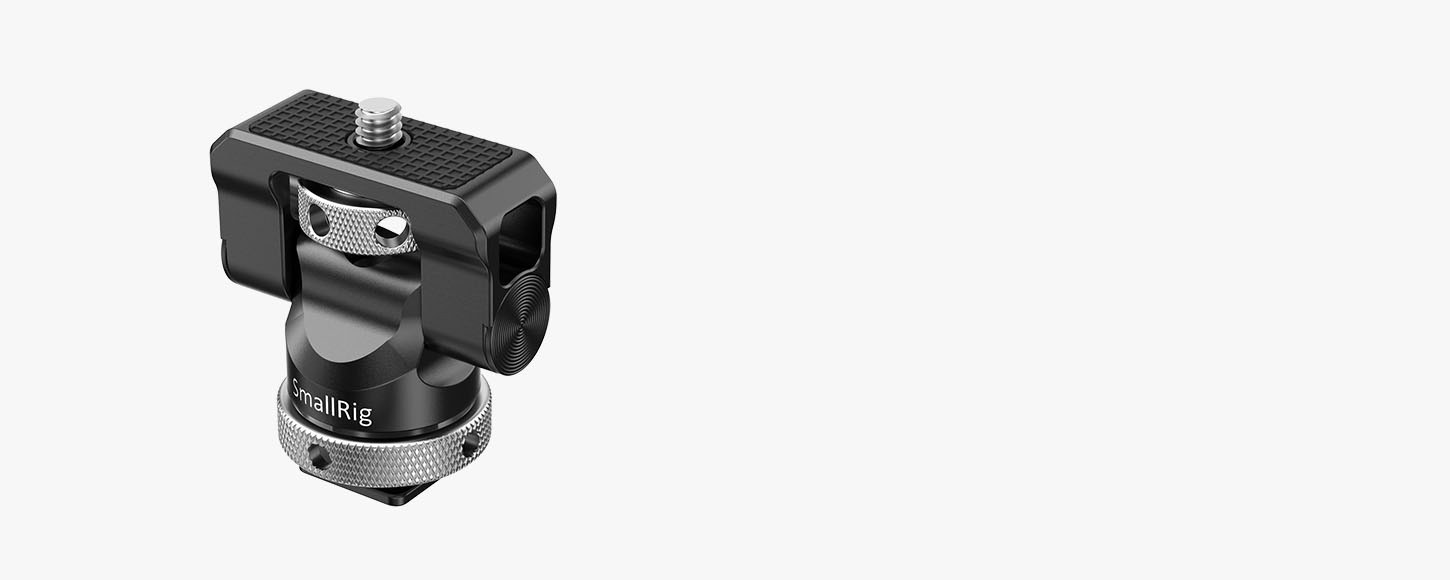 Swivel and Tilt Monitor Mount with Cold shoe