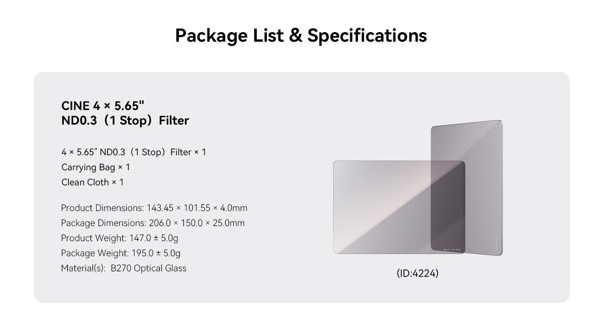 SmallRig CINE 4 x 5.65