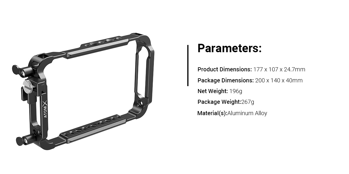 SmallRig Cage for Atomos Ninja V and V+ 2209