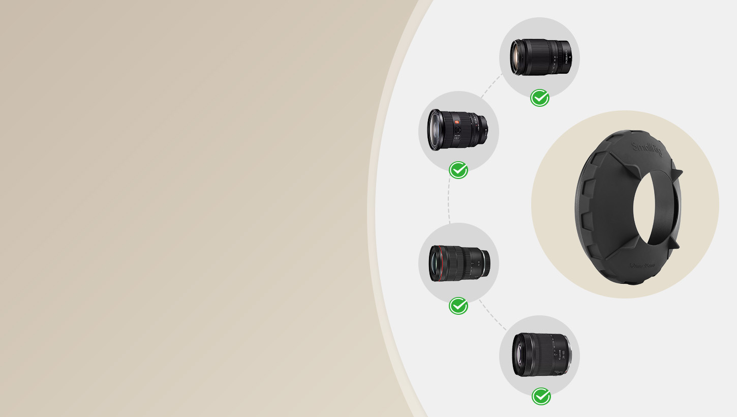 Adjustable Silicone Cover to Fit Different Size Lenses