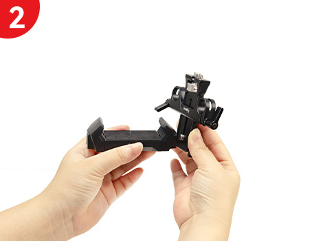 Install the iPad stand and 15mm LWS support