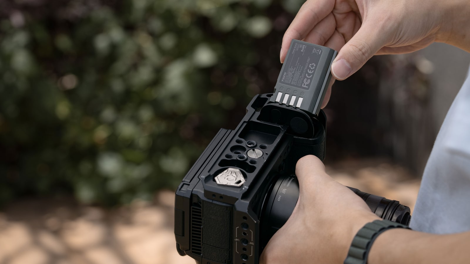 Tilta DMW-BLK22 batteries with their own USB-C input