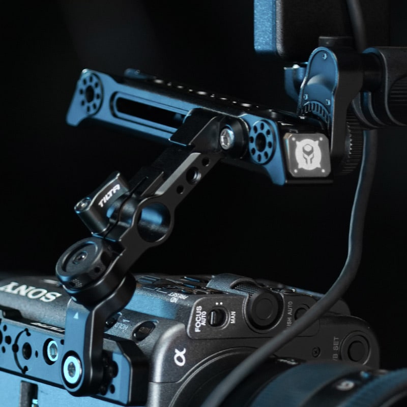 Handle rotates 180° and slides forwards and back