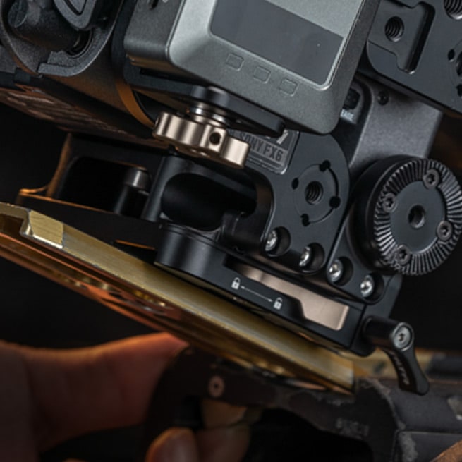 From tripod to gimbal without a screwdriver