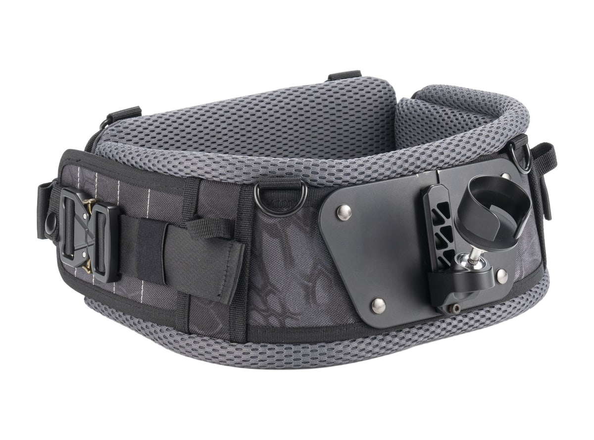 The waist belt carries the weight, not your arms