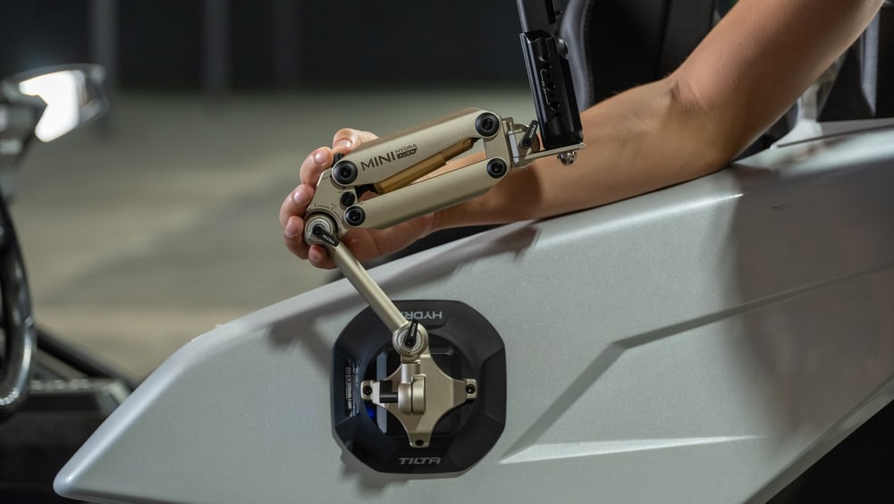 The handle turns the mount into a stabiliser