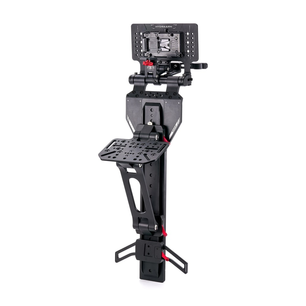 Monitor on top, V-Mount battery within reach