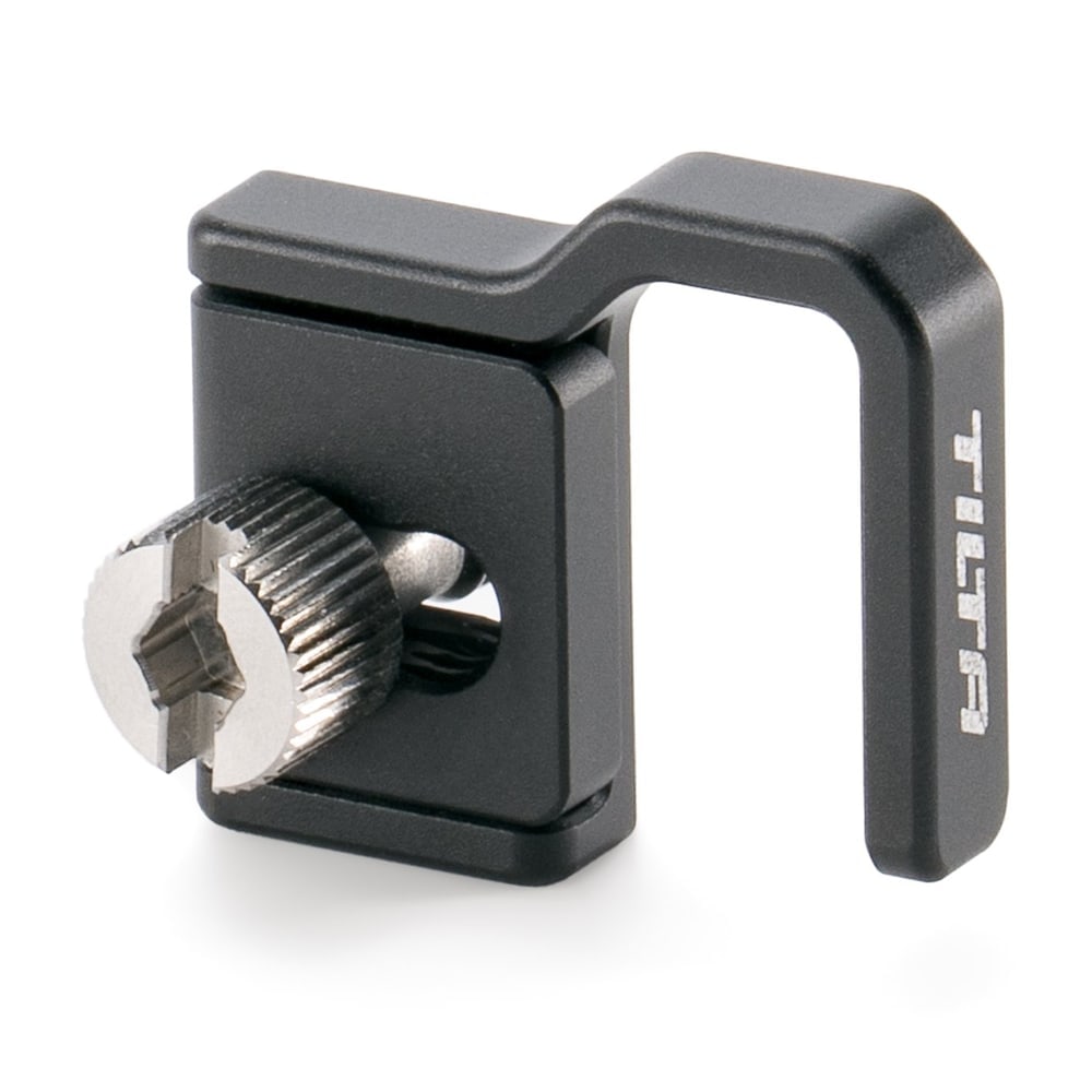 HDMI cable clamp on the side of the cage