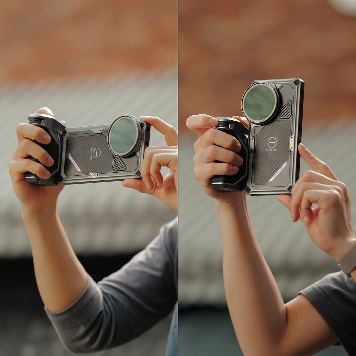 Focus, zoom and record under your thumb