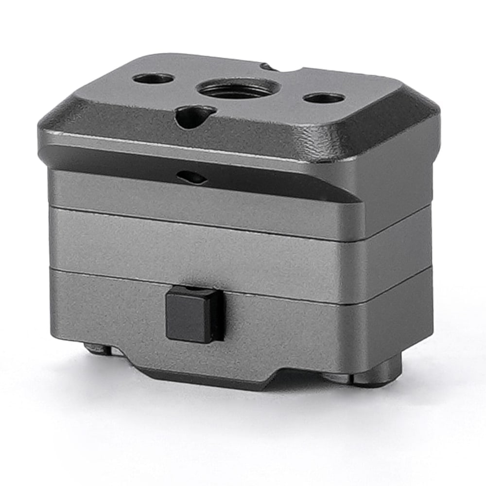 NATO rail and 1/4-20 thread with locating pins
