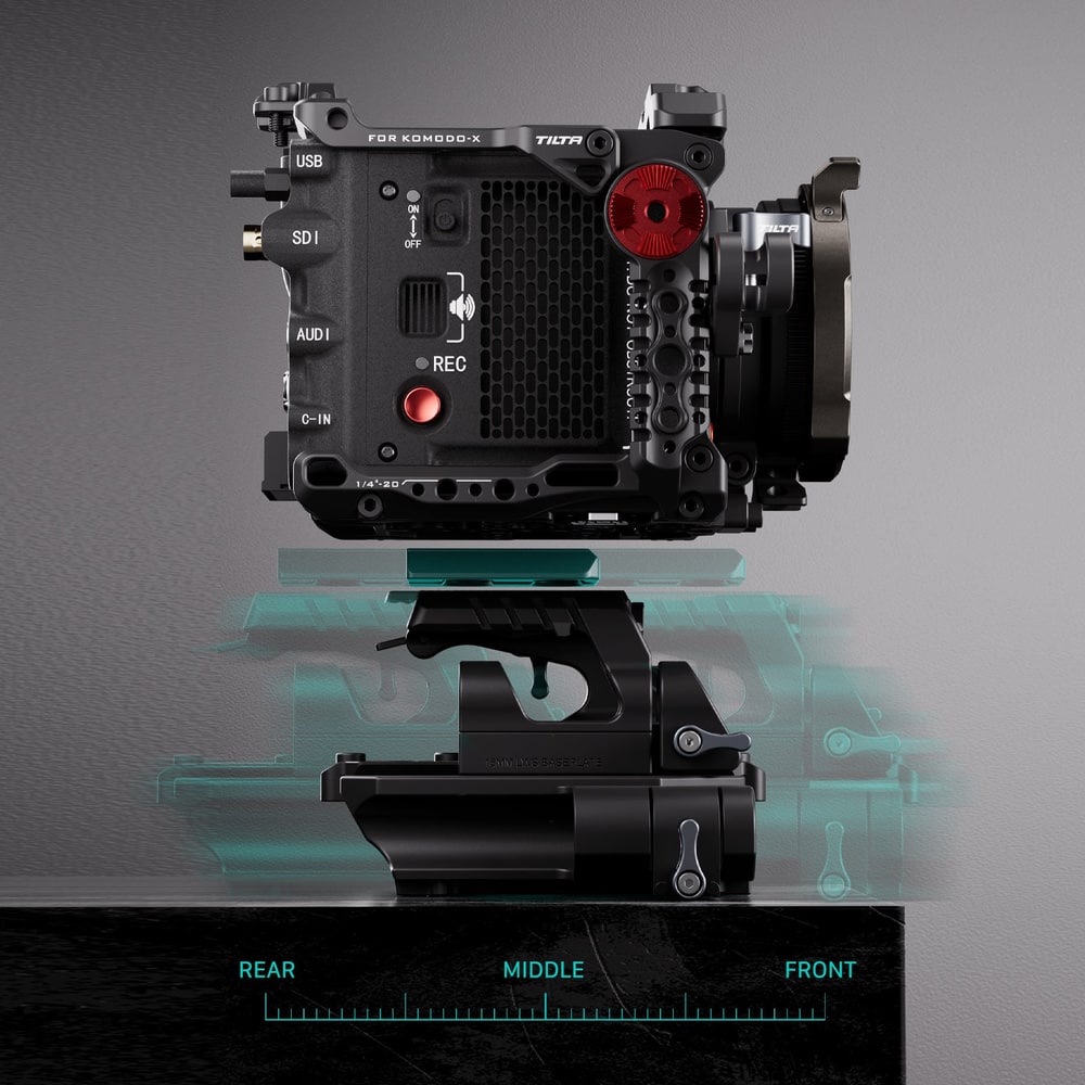 Quick release plate in three positions