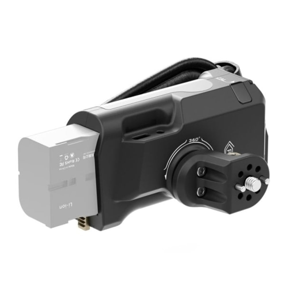 A Sony F570 battery powers the whole rig