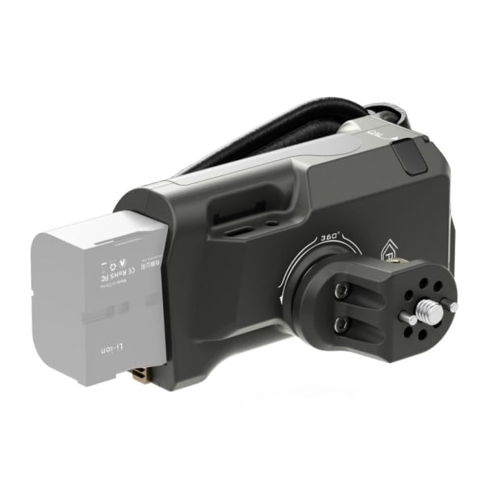 A Sony F570 battery powers the whole rig