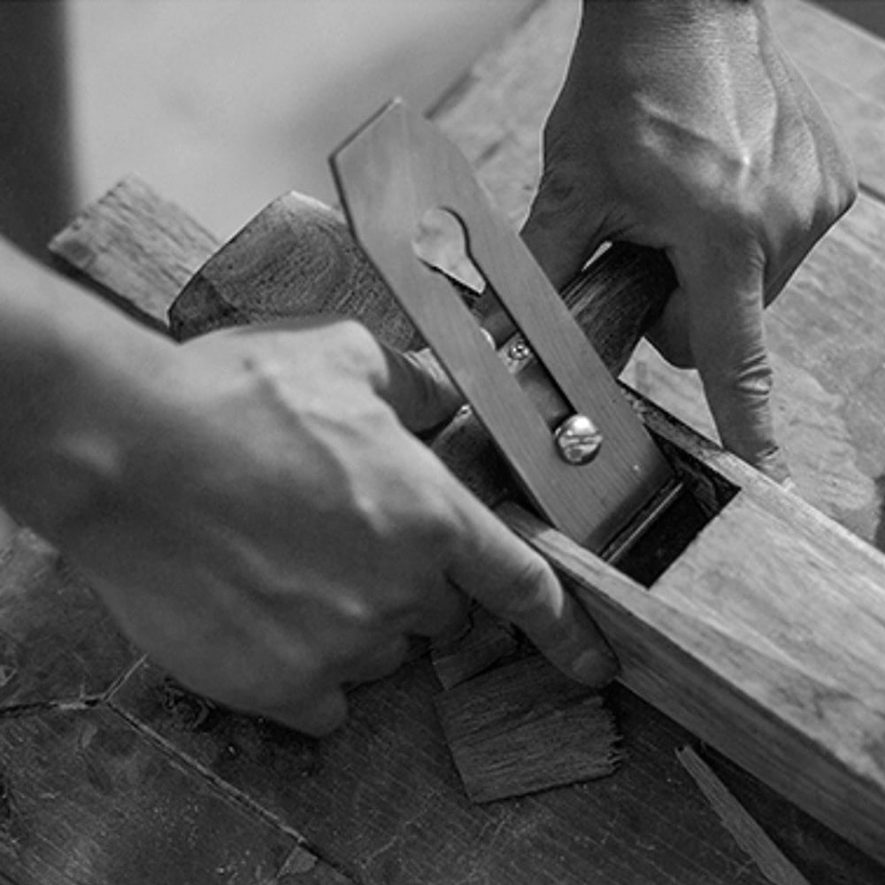 Hand-carved black walnut