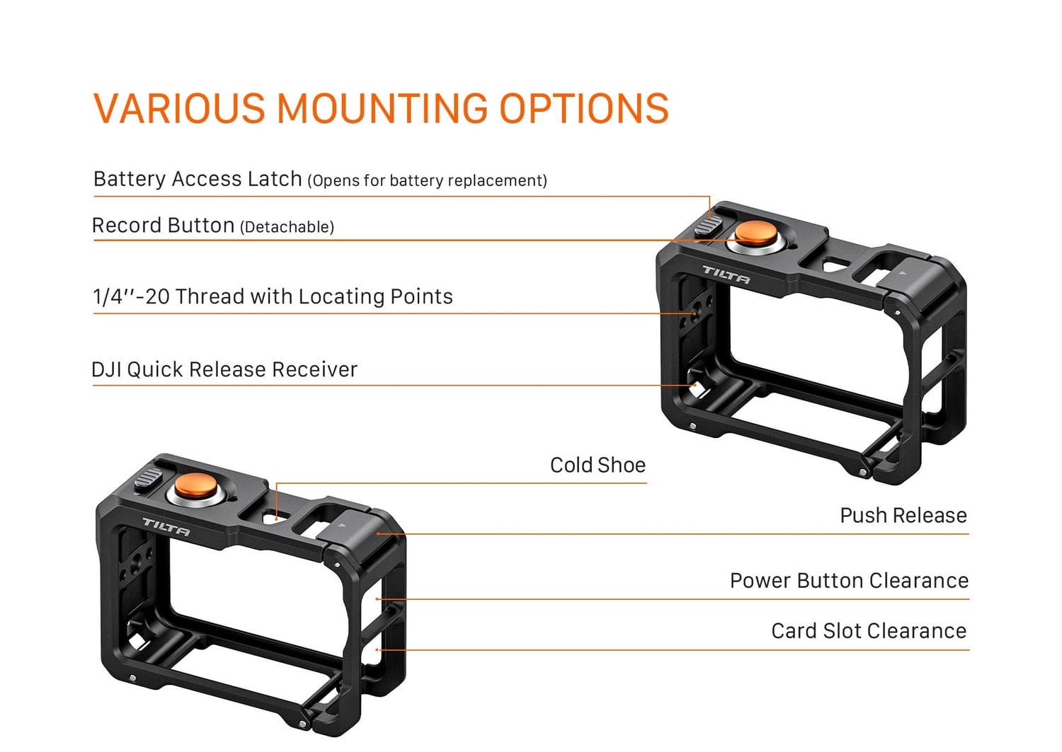 Where the cage can be mounted