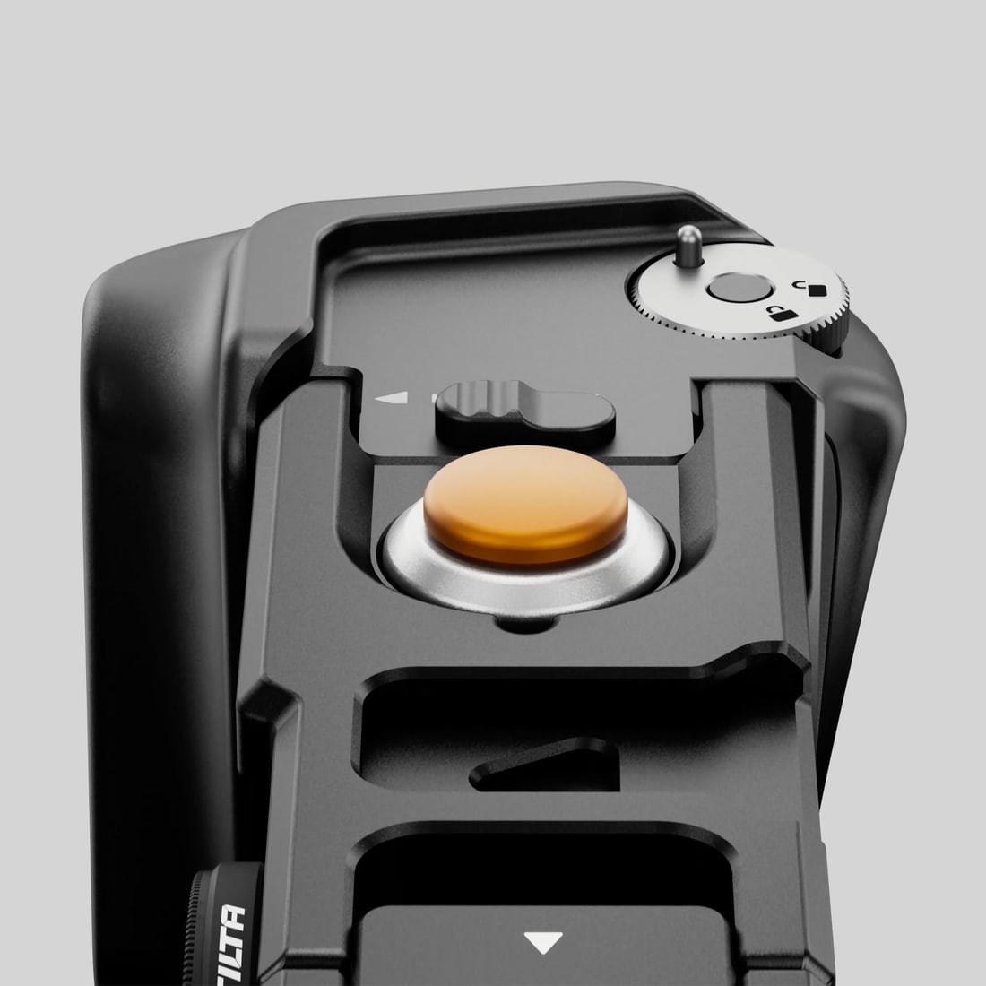 The handle clicks on without screws
