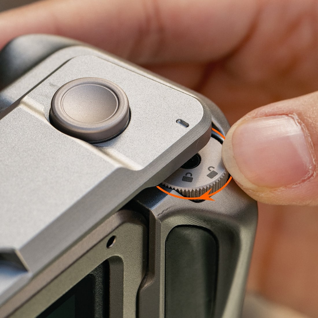 A lock against accidental recording