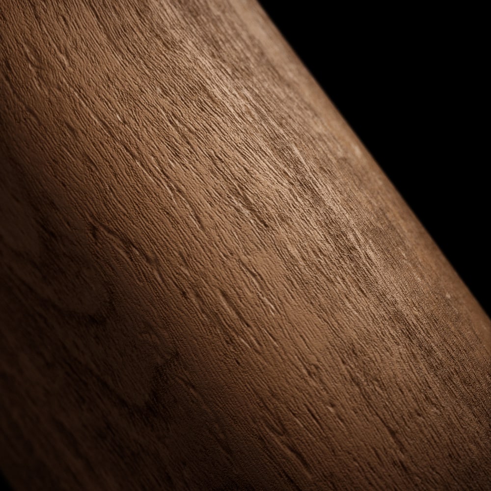 Walnut and aluminium