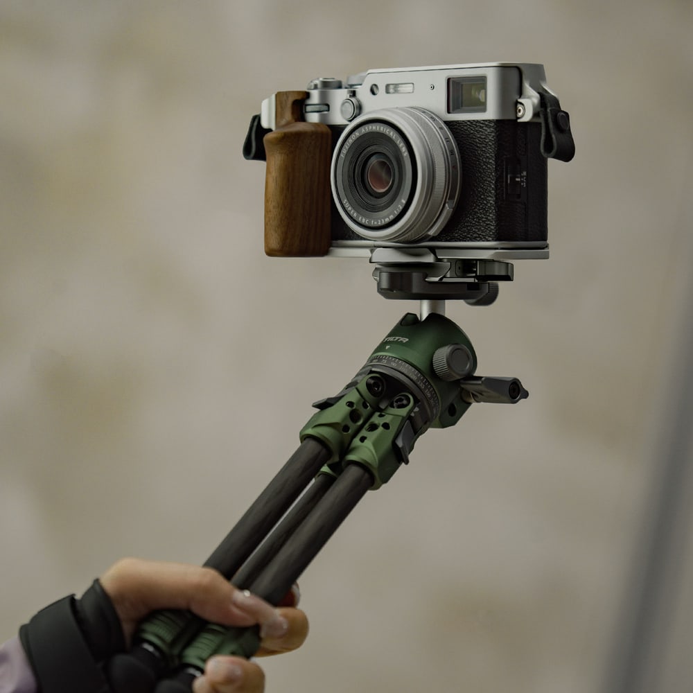 A tripod mounting point underneath