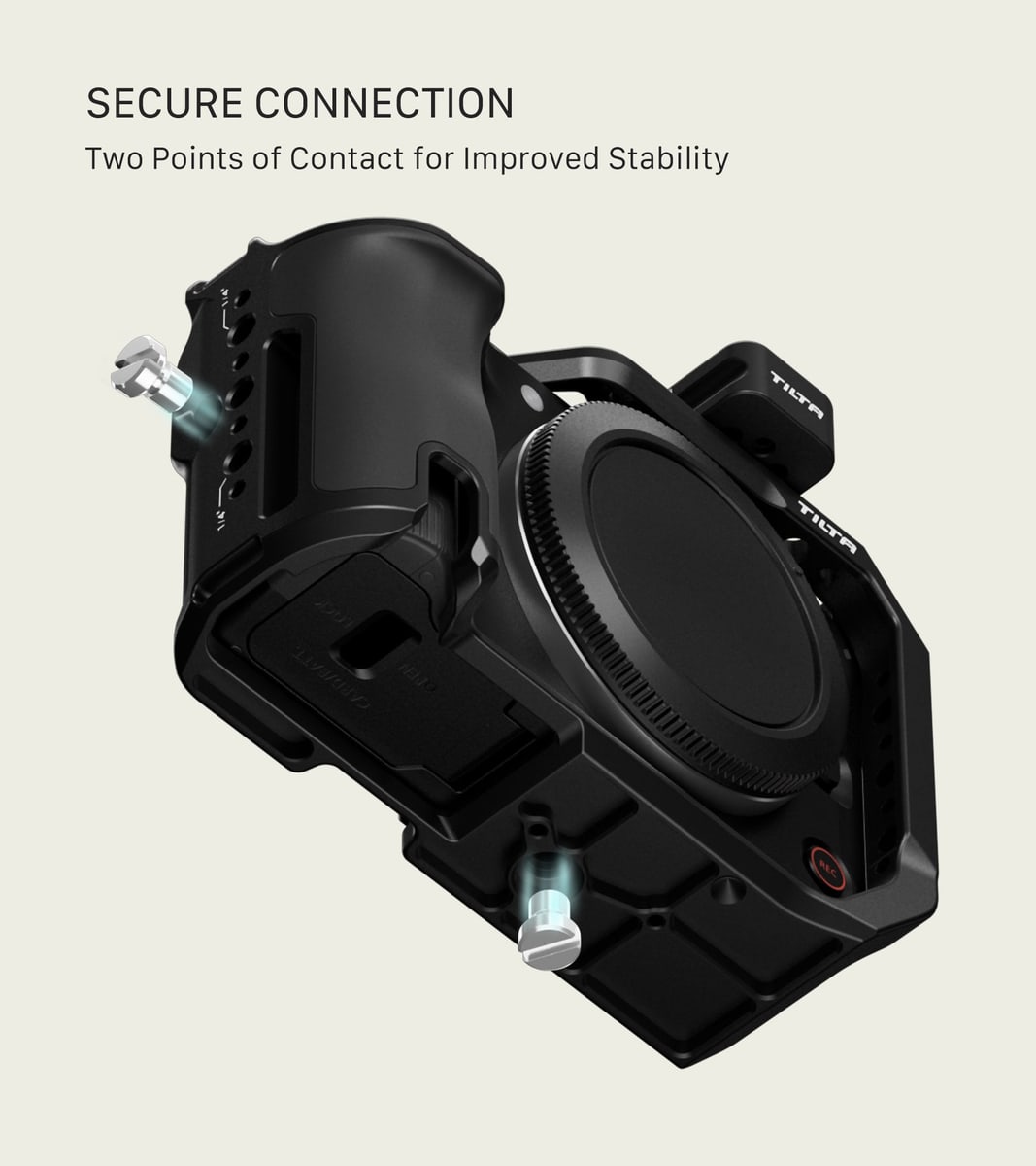 The camera stays accessible