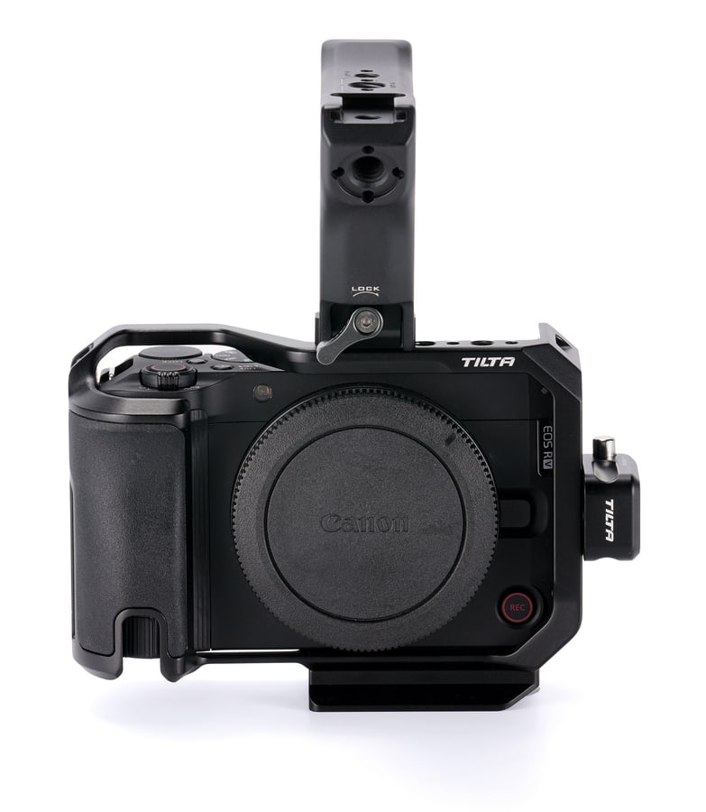 A cage built for the Canon EOS R50 V