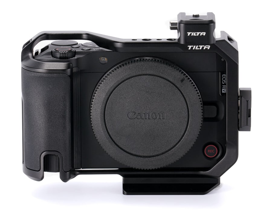 A cage built for the Canon EOS R50 V