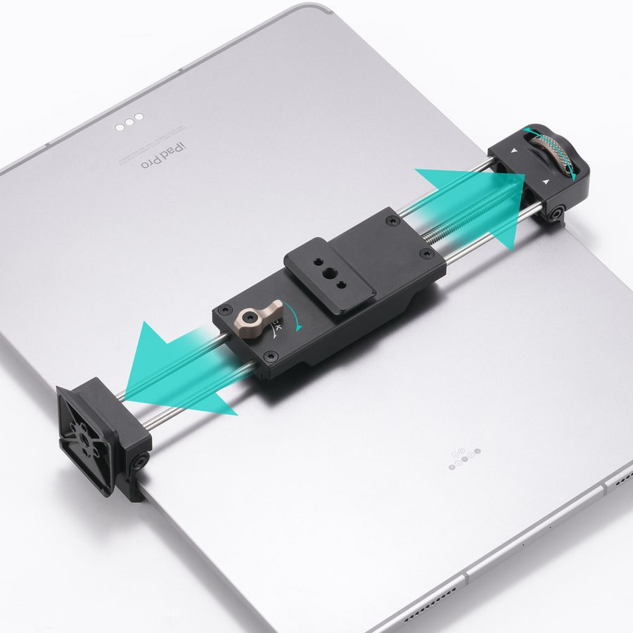 Extendable clamp on both sides