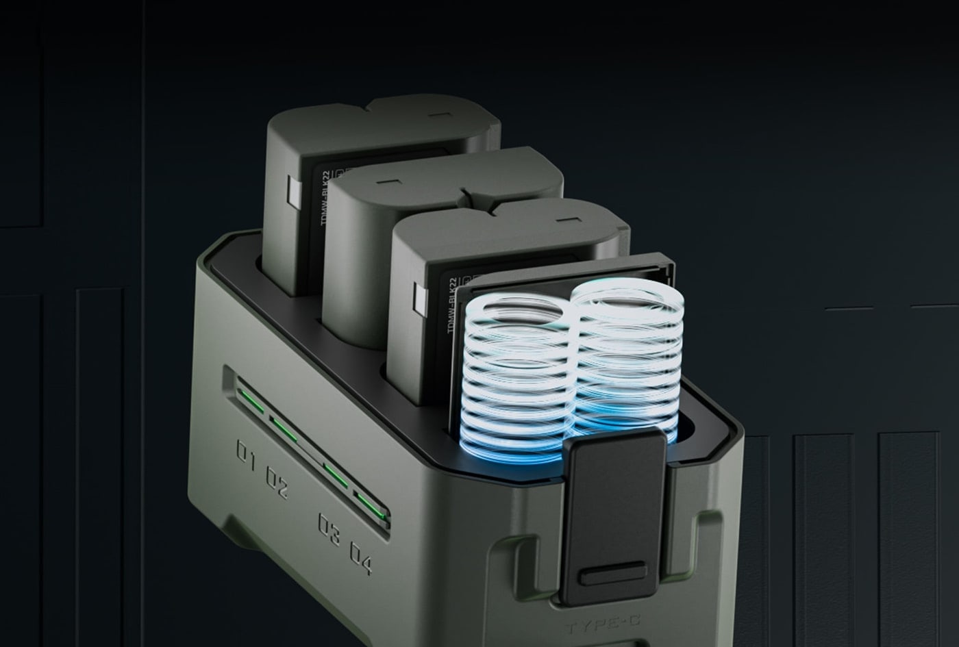 Four batteries at once, in three hours