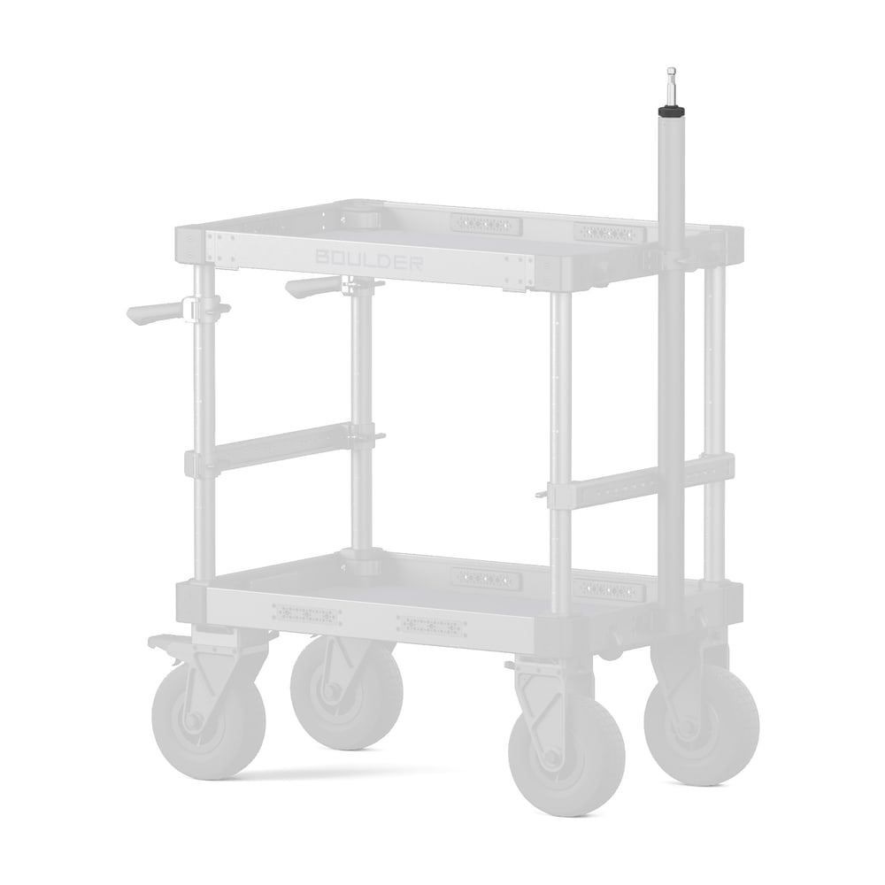 Into a corner of the top tray, tool-free