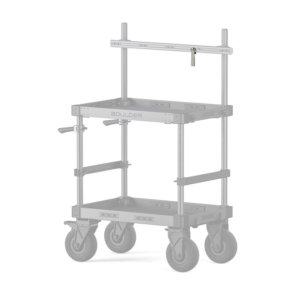 Into any 1/4-20 thread on the cart
