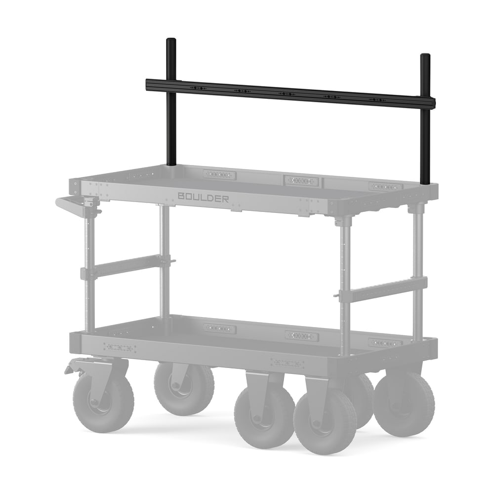 Two posts, one bar above the cart