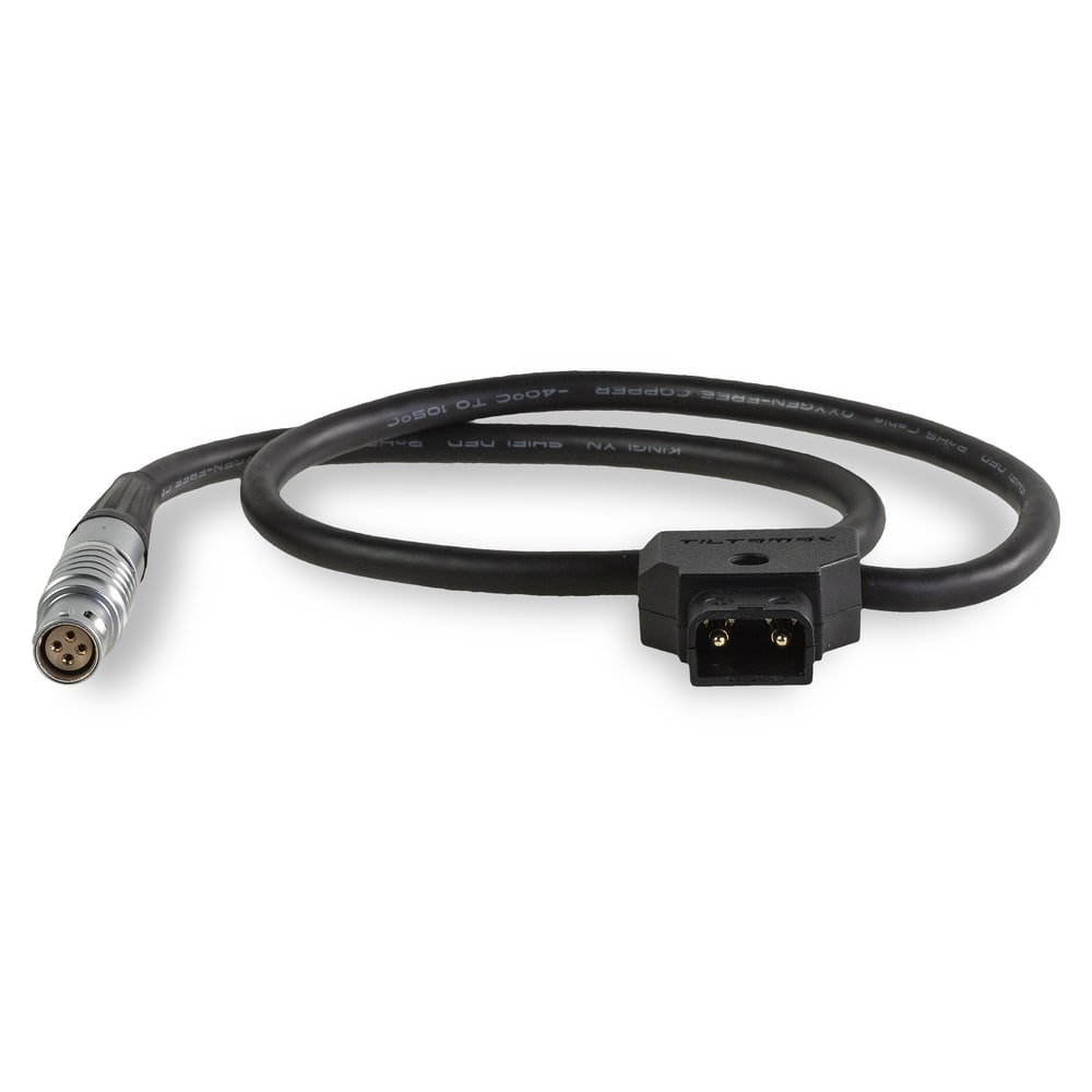 P-Tap on the plate, 4-pin Lemo into the camera