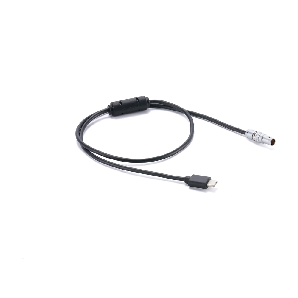 7-pin from the motor, USB-C into the camera