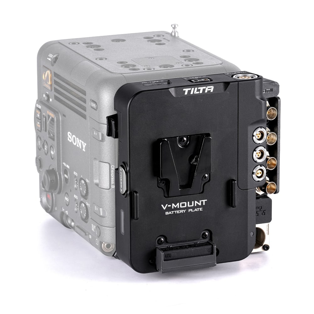 Intermediate piece on the built-in V-Mount