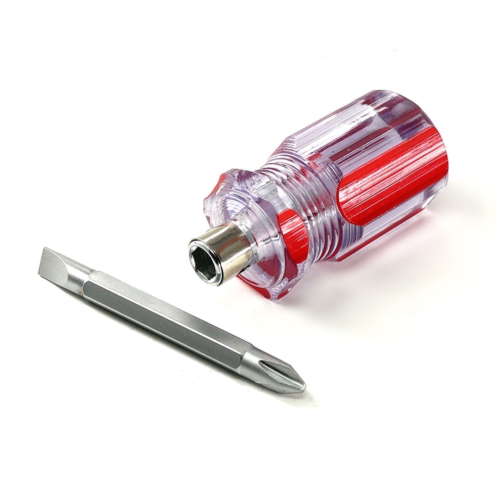 Phillips and flathead bit in one tool